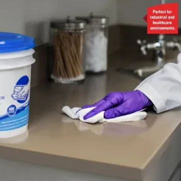 Kimberly Clark WypAll Wettask Power Clean Dry Industrial Wipes, Roll of 90, 318mm - 7762 product image