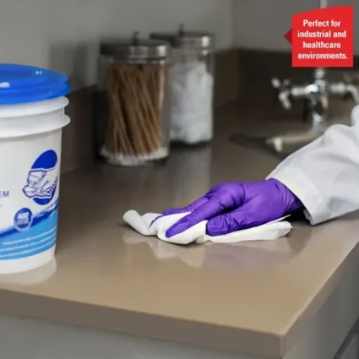 Kimberly Clark WypAll Wettask Power Clean Dry Industrial Wipes, Roll of 90, 318mm - 7762 product image