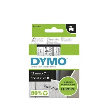 Dymo Black on Clear Label Printer Tape, 7 m Length, 12 mm Width - S0720500 product image