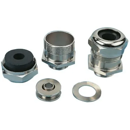 Agro Progress MS EMC Rapid Series Metallic Nickel Plated Brass Cable Gland, PG29 Thread, 23mm min., 25.5mm max., IP68, - A1080 29 255 product image