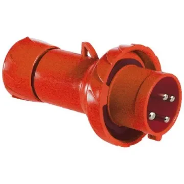 Schneider Electric, PratiKa IP67 Red Cable Mount 3P + E Industrial Power Plug, Rated At 16A, 415 V - PKX16M734 product image