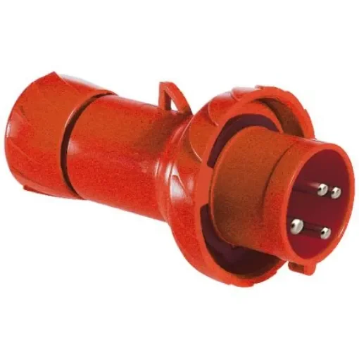 Schneider Electric, PratiKa IP67 Red Cable Mount 3P + E Industrial Power Plug, Rated At 16A, 415 V - PKX16M734 product image