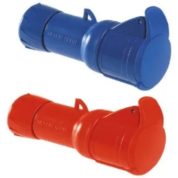 Schneider Electric, PratiKa IP44 Red Cable Mount 3P + E Industrial Power Socket, Rated At 16A, 415 V - PKY16M434 product image