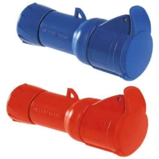 Schneider Electric, PratiKa IP44 Red Cable Mount 3P + E Industrial Power Socket, Rated At 16A, 415 V - PKY16M434 product image