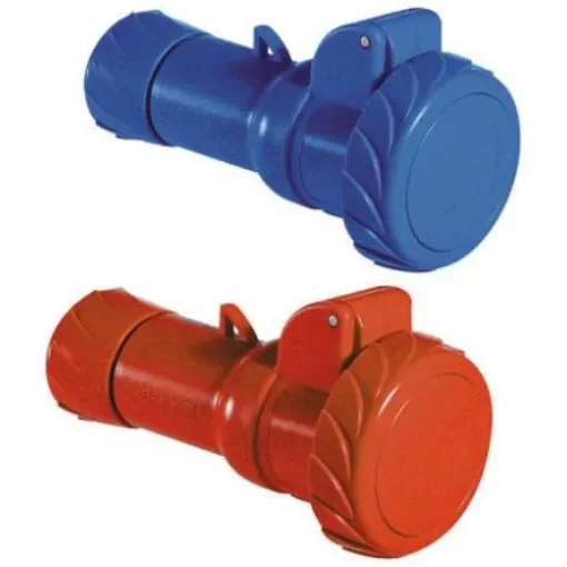 Schneider Electric, PratiKa IP67 Red Cable Mount 3P + E Industrial Power Socket, Rated At 16A, 415 V - PKY16M734 product image