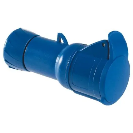 Schneider Electric, PratiKa IP44 Blue Cable Mount 2P + E Industrial Power Socket, Rated At 32A, 230 V - PKY32M423 product image