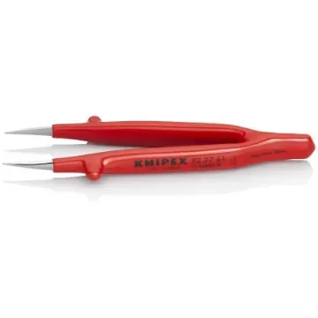 Knipex 130 mm, Nickel Plated Steel, Smooth, Tweezer - 92 27 61 product image