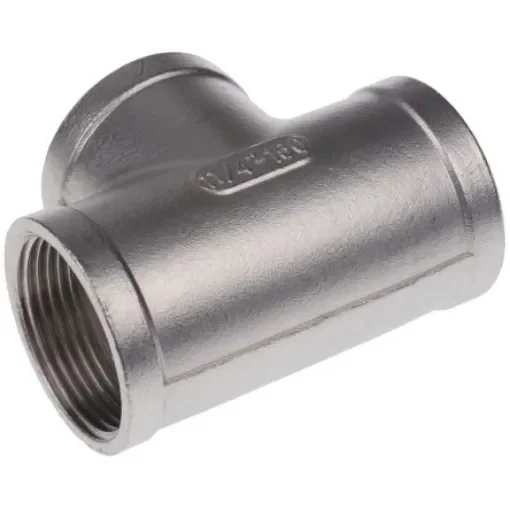 RS PRO Stainless Steel Pipe Fitting, Tee Circular Tee, Female G 1-1/4in x Female G 1-1/4in x Female G 1-1/4in - 4993114 product image