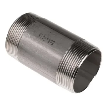 RS PRO Stainless Steel Pipe Fitting, Straight Circular Barrel Nipple, Male R 2in x Male R 2in - 4993293 product image