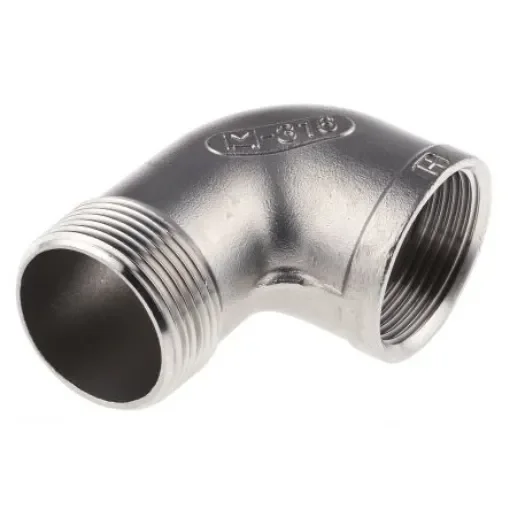 RS PRO Stainless Steel Pipe Fitting, 90° Circular Elbow, Female G 1-1/4in x Male R 1-1/4in - 4993350 product image