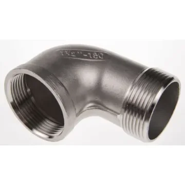 RS PRO Stainless Steel Pipe Fitting, 90° Circular Elbow, Female R 1-1/2in x Male R 1-1/2in - 4993366 product image