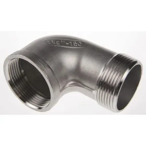 RS PRO Stainless Steel Pipe Fitting, 90° Circular Elbow, Female R 2in x Male R 2in - 4993388 product image