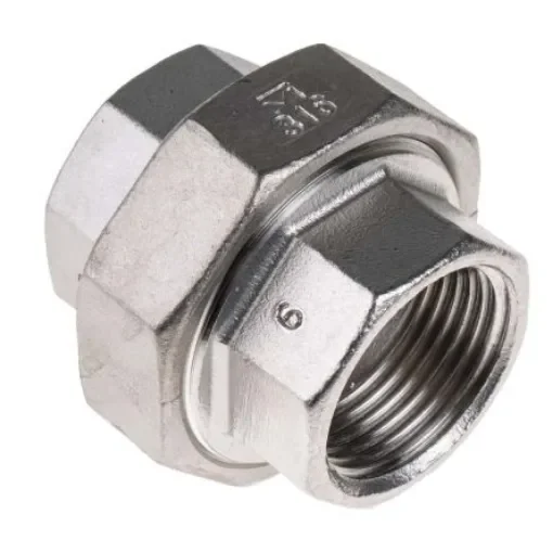 RS PRO Stainless Steel Pipe Fitting, Straight Octagon Union, Female G 1in x Female G 1in - 4993518 product image