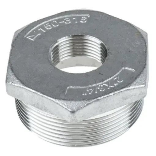 RS PRO Stainless Steel Pipe Fitting Hexagon Bush, Male R 2in x Female G 3/4in - 4993625 product image