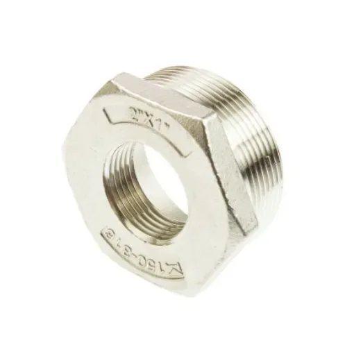 RS PRO Stainless Steel Pipe Fitting Hexagon Bush, Male R 2in x Female G 1in - 4993631 product image