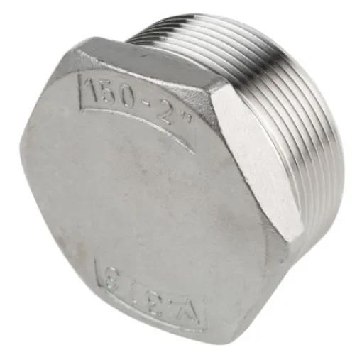 RS PRO Stainless Steel Pipe Fitting Hexagon Plug, Male R 2in - 4993675 product image