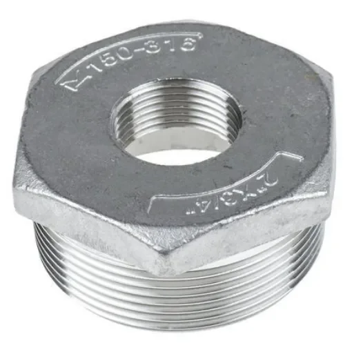RS PRO Stainless Steel Pipe Fitting Hexagon Bush, Male R 2in x Female G 1/2in - 4993726 product image