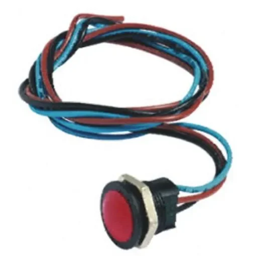 APEM Push Button Switch, Panel Mount, 16.2mm Cutout, SPDT, 24V dc, IP67 - IAR5F1600 product image