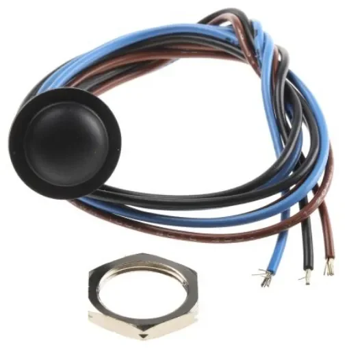 APEM Push Button Switch, Panel Mount, 16.2mm Cutout, SPDT, 24V dc, IP67 - IAR5F1200 product image