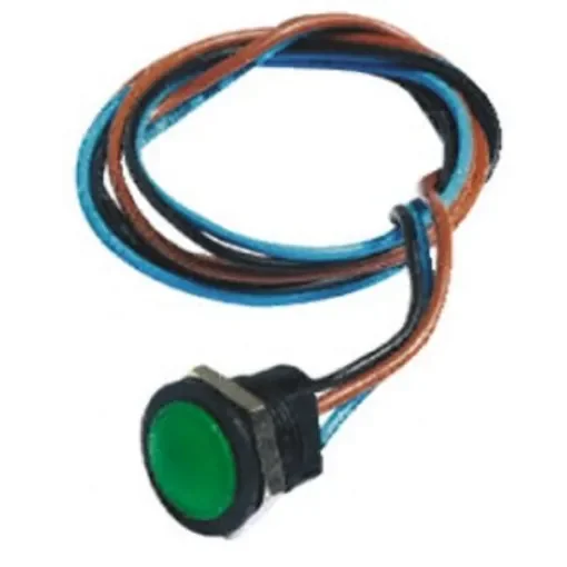 APEM Push Button Switch, Panel Mount, 16.2mm Cutout, SPDT, 24V dc, IP67 - IAR5F1300 product image