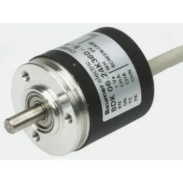 Baumer BDK Series Optical Incremental Encoder, 100 ppr, HTL/Push Pull Signal, Solid Type, 5mm Shaft - BDK 16.24K100-5-4 product image