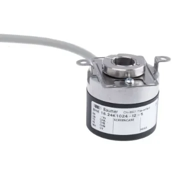 Baumer BHK Series Optical Incremental Encoder, 1024 ppr, HTL/Push Pull Signal, Hollow Type, 12mm Shaft - BHK 16.24K1024-I2-5 product image