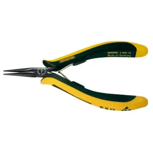 Bernstein Long Nose Pliers, 140 mm Overall, Straight Tip, ESD - 3-686-15 product image