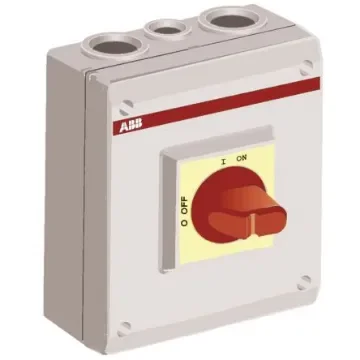 ABB 3P Pole Isolator Switch - 23A Maximum Current, 15kW Power Rating, IP65 - 1SCA022399R6670 - OTP25A3M product image