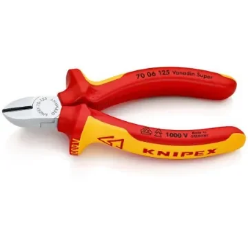 Knipex Knipex VDE/1000V Insulated Diagonal Cutter - 70 06 125 product image
