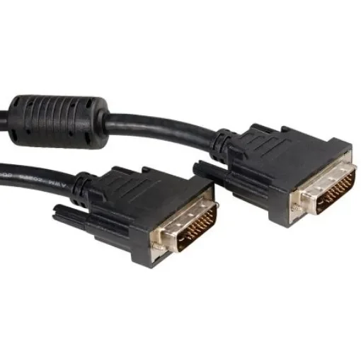 Roline, Male DVI-D Dual Link to Male DVI-D Dual Link Cable, 5mBlack sheath - 11.04.5555-10 product image