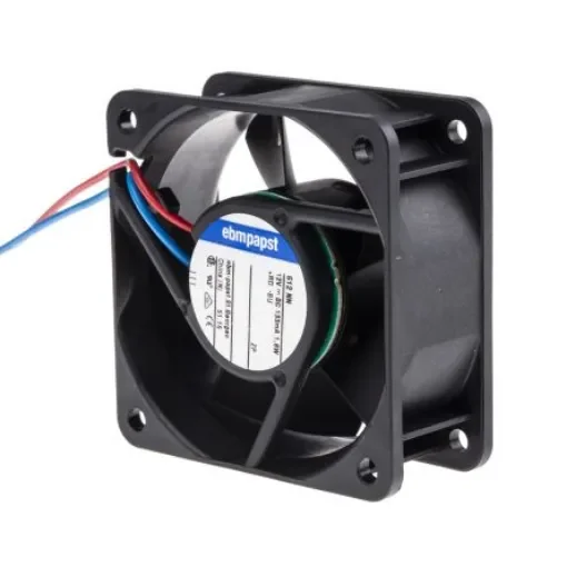 ebm-papst 600 N Series Axial Fan, 12 V dc, DC Operation, 42m³/h, 1.5W, 125mA Max, 60 x 60 x 25mm - 612NN product image