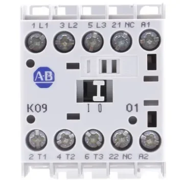 Allen Bradley 100 Series 100K Contactor, 230 V ac Coil, 3-Pole, 9 A, 4 kW, 3NO, 690 V ac - 100-K09KF01 product image