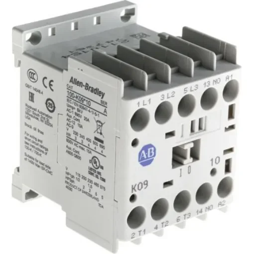 Allen Bradley 100 Series 100K Contactor, 230 V ac Coil, 3-Pole, 9 A, 4 kW, 3NO, 690 V ac - 100-K09KF10 product image