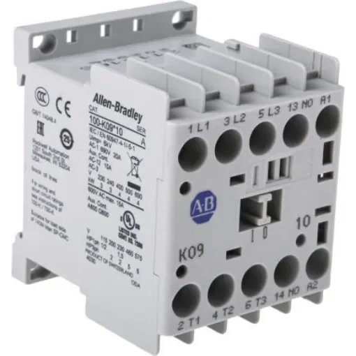 Allen Bradley 100 Series 100K Contactor, 24 V dc Coil, 3-Pole, 9 A, 4 kW, 3NO, 690 V ac - 100-K09ZJ10 product image