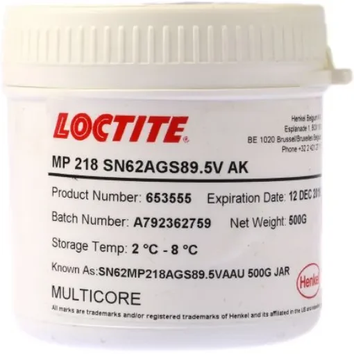 Multicore Loctite MP218 Solder Paste, 500g Tub - 653555 product image