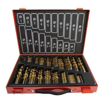 RS PRO 170-Piece Twist Drill Bit Set for Metal, 10mm Max, 1mm Min, HSS Titanium Coated Bits - 5071732 product image