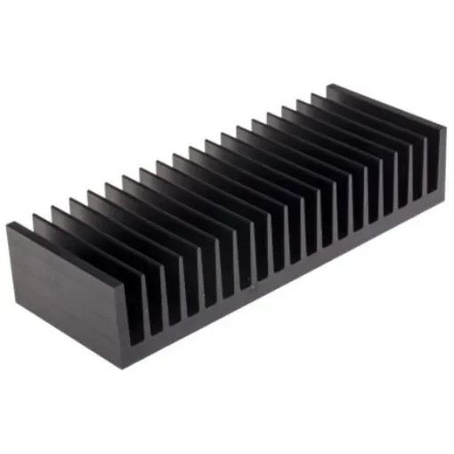 AAVID THERMALLOY Heatsink, Universal Rectangular Alu, 0.8K/W, 75 x 200 x 40mm - EM/B/75 product image