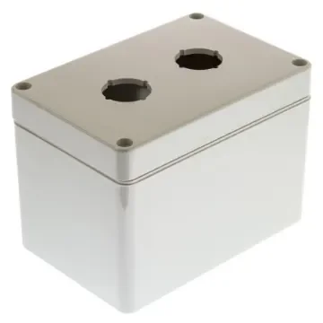 Bopla Light Grey Plastic Euromas Push Button Enclosure - 2 Hole 22mm Diameter - 03226000.B23 product image