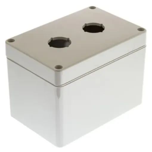 Bopla Light Grey Plastic Euromas Push Button Enclosure - 2 Hole 22mm Diameter - 03226000.B23 product image