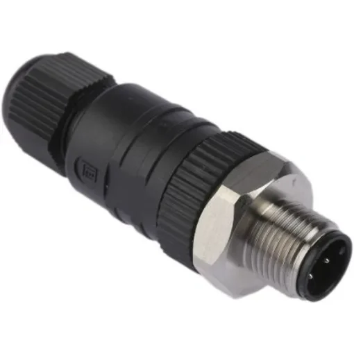 Lumberg Automation Circular Connector, 4 Contacts, Cable Mount, M12 Connector, Plug, Male, IP67, RSCN Series - 18319 RSCN 4/7 product image