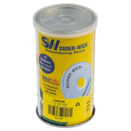Chemtronics 1.5m Lead Free Desoldering Braid, Width 2.8mm - SW14045 product image