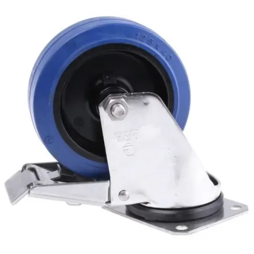 LAG Braked Swivel Castor Wheel, 180kg Capacity, 125mm Wheel - 31128BFR product image