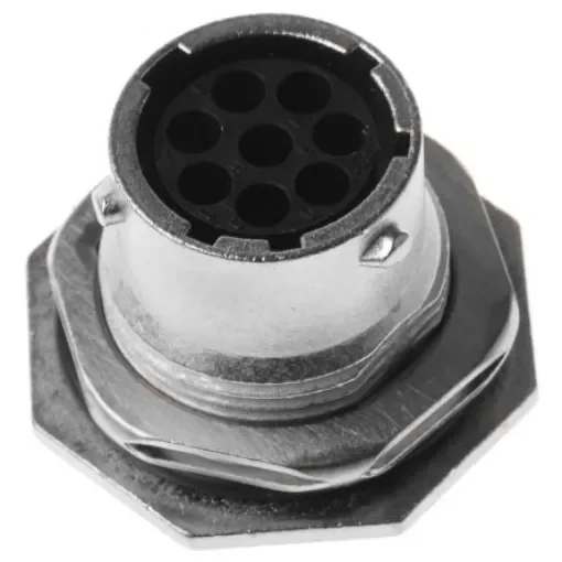 Souriau Sunbank by Eaton, UTO 8 Way Panel Mount MIL Spec Circular Connector Receptacle, Socket Contacts,Shell Size 12, - UT07128SH6 product image