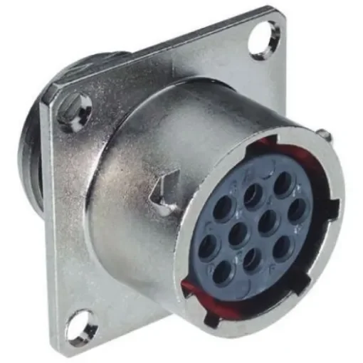 Souriau Sunbank by Eaton, UTO 10 Way Wall Mount MIL Spec Circular Connector Receptacle, Socket Contacts,Shell Size 12, - UT0W01210SH6 product image