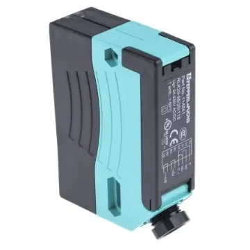 Pepperl + Fuchs Retroreflective Photoelectric Sensor, Block Sensor, 12 m Detection Range - RLK29-55/25/116-SET product image