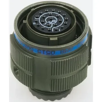 Amphenol Limited, TV, Copper Alloy 6 Way Cable Mount MIL Spec Circular Connector PlugGreen, Pin Contacts,Shell Size 09, - TV06RW-09-35PN(W52) product image