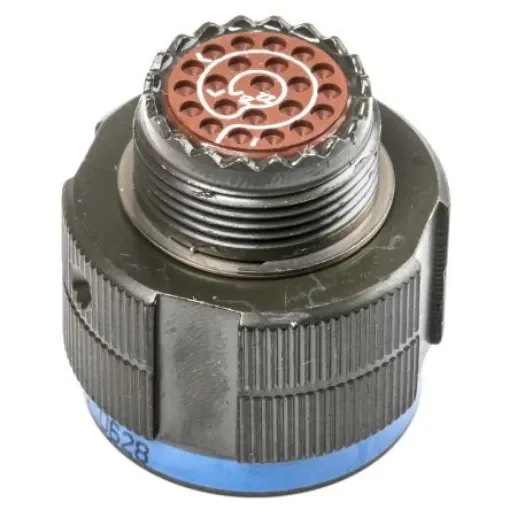 Amphenol Limited, TV, Copper Alloy 22 Way Cable Mount MIL Spec Circular Connector PlugGreen, Pin Contacts,Shell Size - TV06RW-13-35PN(W52) product image