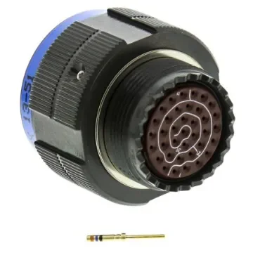 Amphenol Limited, TV, Copper Alloy 37 Way Cable Mount MIL Spec Circular Connector PlugGreen, Pin Contacts,Shell Size - TV06RW-15-35PN(W52) product image