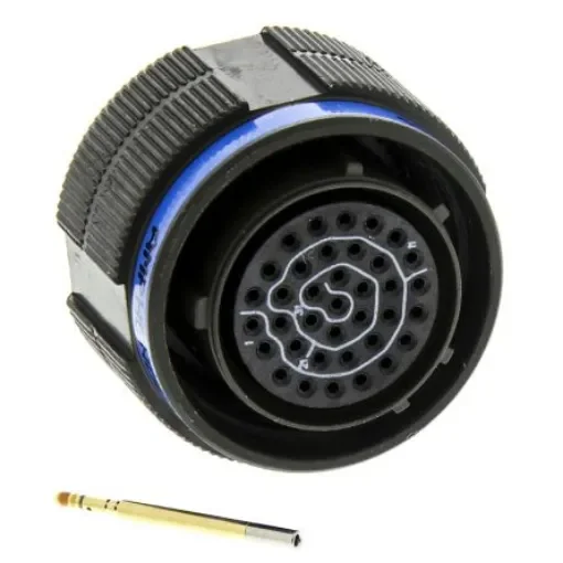 Amphenol Limited, TV, Copper Alloy 37 Way Cable Mount MIL Spec Circular Connector PlugGreen, Socket Contacts,Shell Size - TV06RW-15-35SN(W52) product image