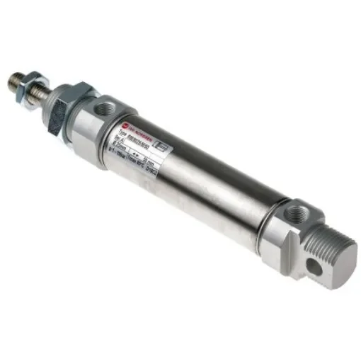 Norgren Pneumatic Roundline Cylinder - 25mm Bore, 40mm Stroke, RM/8000/M Series, Double Acting - RM/8025/M/40 product image